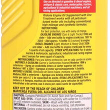 Rislone 4405 Engine Oil Supplement Concentrate with Zinc Treatment - 11 oz.,Yellow
