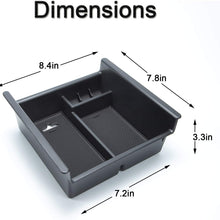 JKCOVER Center Console Organizer Tray Compatible with Toyota 4Runner 2010-2020 4Runner Accessories,Insert Armrest Box Secondary Storage ABS Black Materials