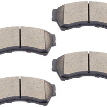 FINDAUTO Ceramic Brake Pads fit for 2006-2012 Ford Fusion, 2007-2012 Lincoln MKZ, 2006 Lincoln Zephyr, 2006-2011 Mercury Milan
