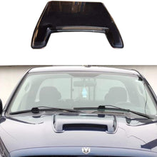 Riseking 1pcs Universal Ram Style Black ABS Paintable Hood Scoop with 3M Foam Tape Compatible with Pickup SUV RK-HS-01