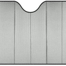 Motor Trend Front Windshield Sun shade - Accordion Folding Auto Sunshade for Car Truck SUV 58 x 24 Inch (Gray) - AS-311-GR_am