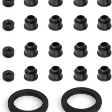 Ensun Engine Valve Cover Gasket set Left & Right for BMW E60 E63 E64 E70 X5 N62 Replaces# 11127513194, 11127513195