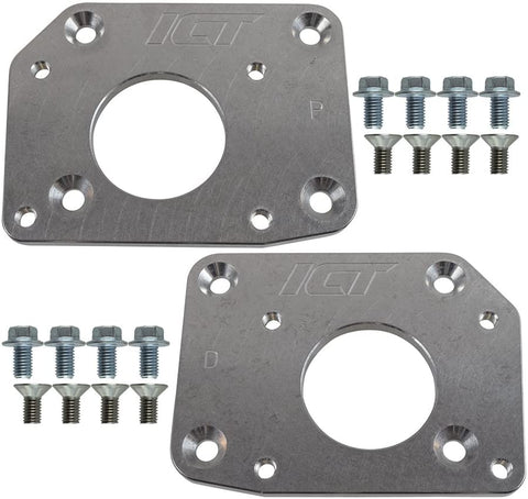 ICT Billet - Engine Mount Adapter Plates - LS1 Vehicle to LT1 Engine 2014-Up Swap Bracket Conversion Motor Mount Plate Gen III/IV to LT Gen V LT4 L83 L86 551367