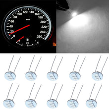 cciyu 10 Pack White 4.7mm-12v Car Mini Bulbs Lamps Indicator Cluster Speedometer Backlight Lighting Replacement fit for GM GMC