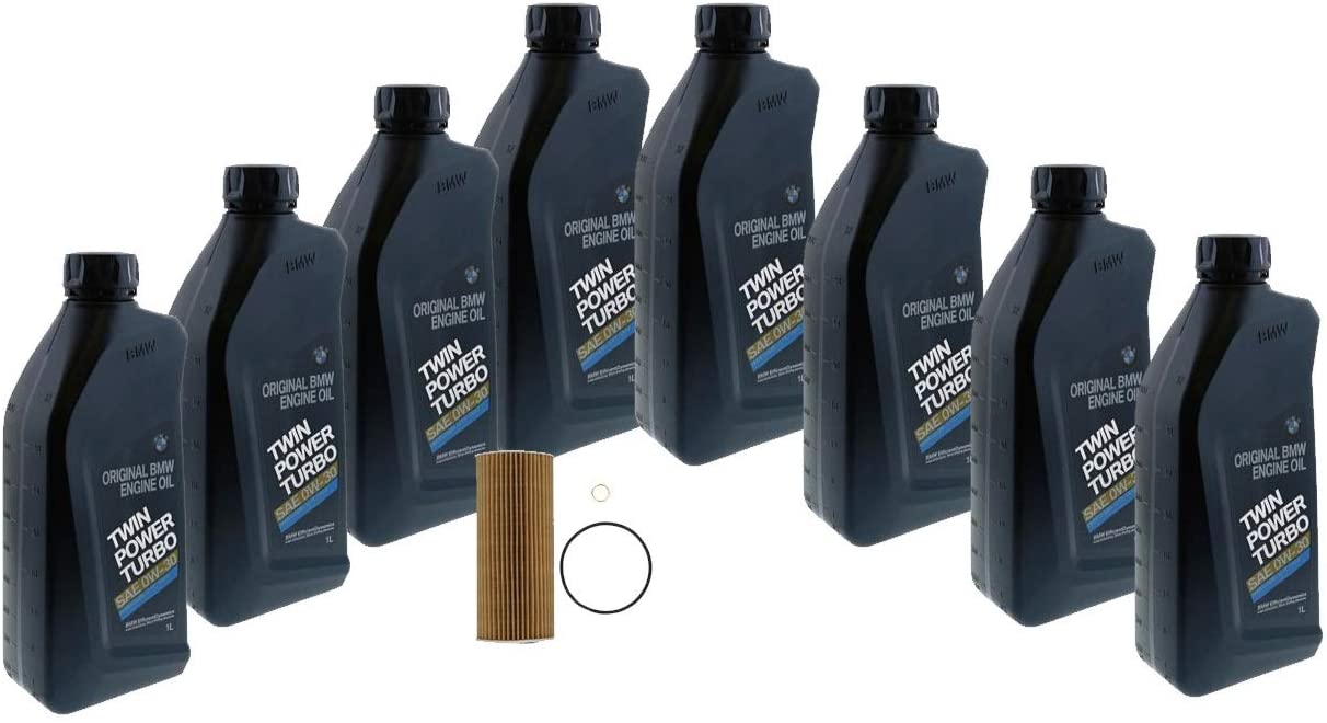 Genuine 0W-30 8 Liter Oil Change Kit For BMW E70 X5 xDrive35d E90 335d