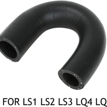 JIUAUTOPARTS LS Heater Core Bypass Hose Delete Coolant Crossover for LS1 LS2 LS3 LQ4 LQ9 Black