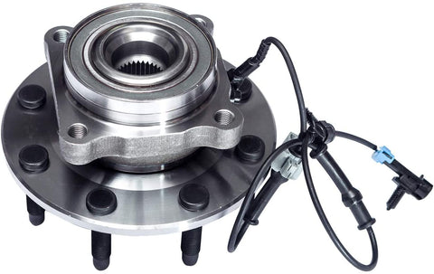 TUCAREST 515098 Front Wheel Bearing and Hub Assembly Compatible With Chevrolet Silverado 2500 HD 3500 HD Suburban 2500 GMC Sierra 2500 3500 HD Yukon XL 2500 Hummer H2 [8 Stud Hub W/ABS]