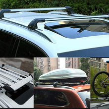 YiXi-Partswell 2Pcs Lockable Roof Rack Cross Bars Crossbar Baggage Luggage Rack Aluminum Fit for Chevrolet Bolt EV 2016-2021 - Silver