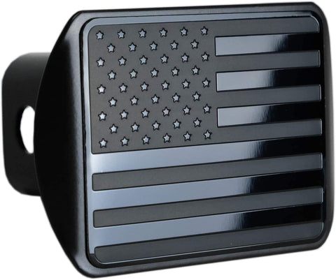 bparts American Black Flag Trailer Metal Hitch Cover Fits 2