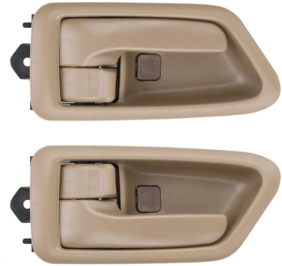 2PCS Interior Door Handle, Front Rear Driver & Passenger Side, Fit for 1997 1998 1999 2000 2001 Toyota Camry Beige/Tan