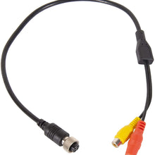 4 PIN Female to RCA Female Cable,M12 4PIN Shockproof Waterproof to RCA Video +DC Connector Adapter Wire,RCA to 4 -PIN Monitor/Camera Adapter