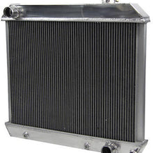 OzCoolingParts 61-66 Chevy GMC C/K-Series Radiator, 4 Row Core Aluminum Radiator for 1961-1966 1962 1963 64 65 Chevy GMC C/K 10 20 30 Trucks Suburban Pontiac Olds V8