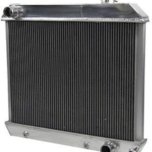 OzCoolingParts Pro 4 Row Core Aluminum Radiator + 16" Fan w/Shroud & Relay Wiring Kit for 1961-1966 62 63 64 65 Chevy GMC C10 C20 C30 K10 K20 K30 Trucks Suburban Pontiac Olds V8