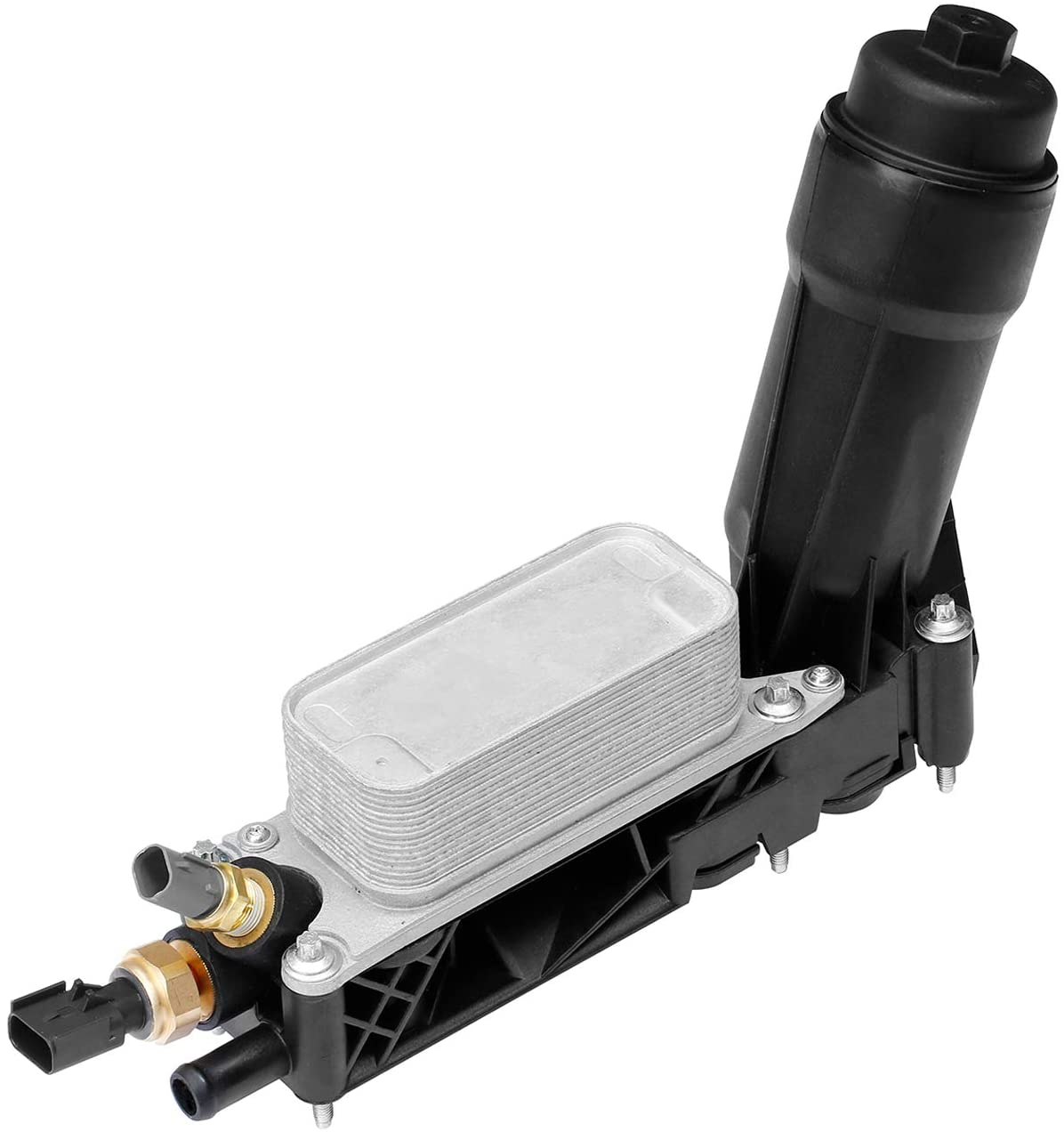 Engine Oil Cooler Oil Filter Housing Adapter Assembly | for 2011-2013 Dodge Jeep Chrysler 3.6L V6 Engine | Replaces# 5184294AE, 5184294AC, 5184294AD, 5184304AD, 5184304AE, 5184304AF