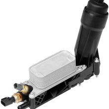Engine Oil Cooler Oil Filter Housing Adapter Assembly | for 2011-2013 Dodge Jeep Chrysler 3.6L V6 Engine | Replaces# 5184294AE, 5184294AC, 5184294AD, 5184304AD, 5184304AE, 5184304AF