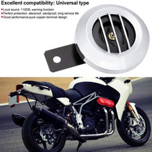 XINGFUQY 12V 110DB Universal Motorcycle Electric Loud Horn Siren Waterproof Round Horn Speaker