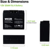 Weize 12V 20AH Lead Acid Battery Replace UB12200 FM12200 6fm20 EXP12200 12V 20AH 22AH Batteries