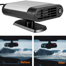 Window Defroster, Aramox Car 12V Portable Electric Window Heater Heating Dryer Windshield Fan Defroster Demister(Gray)