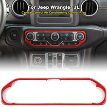 RT-TCZ Red Center Control Air Conditioner Switch Cover Trim Frame for 2018-2020 Jeep Wrangler JL JLU