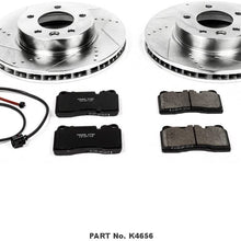 Power Stop K4656 Front Brake Kit with Drilled/Slotted Brake Rotors and Z23 Evolution Ceramic Brake Pads