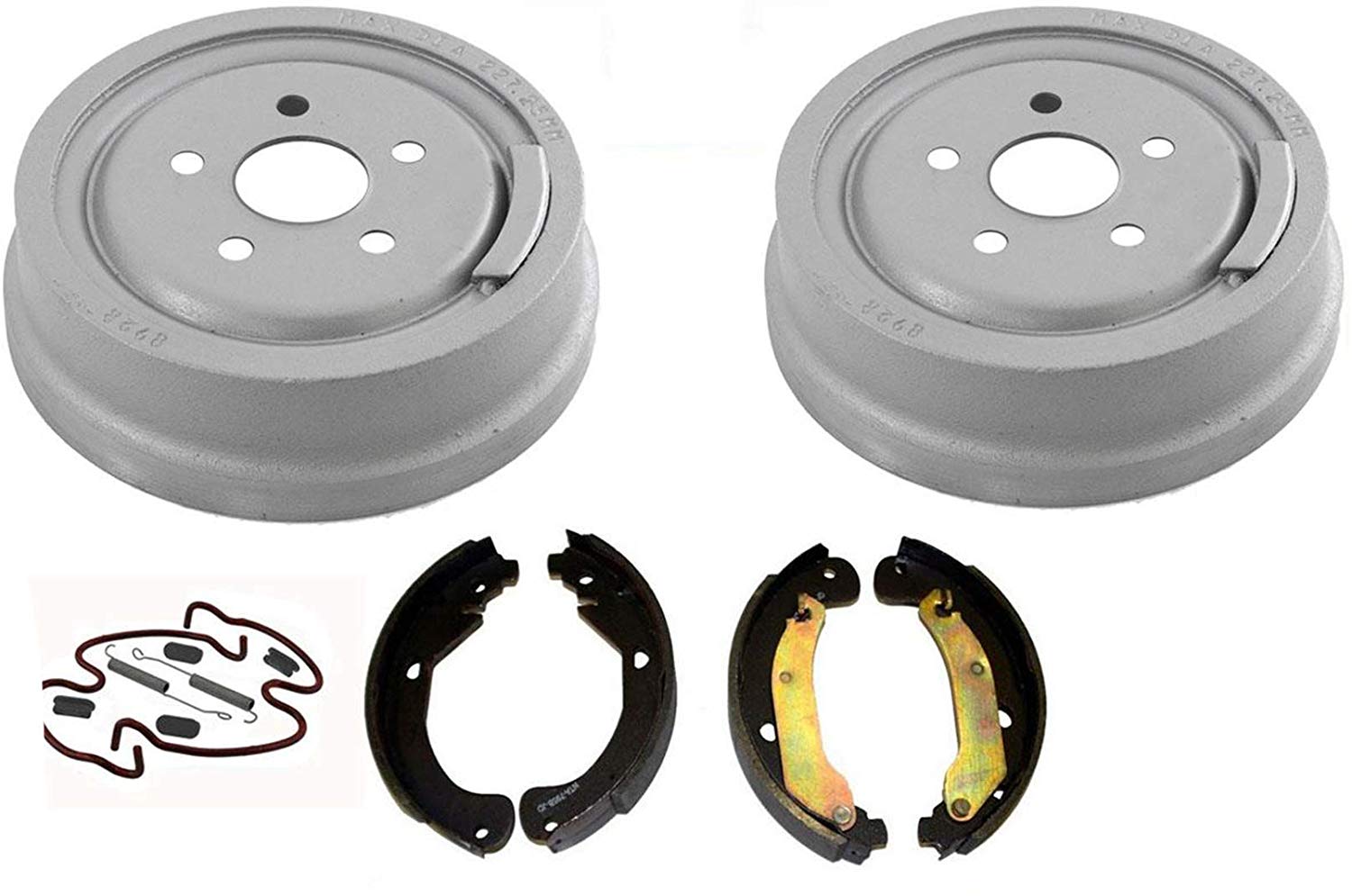 2003-2005 Cavalier Sunfire (2) Rear Brake Drums & Shoes & Brake Springs