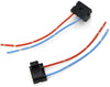 iJDMTOY (2) OEM H7 Female Adapters Wiring Harness Sockets w/ 4-Inch Wire Pigtails For Headlights or Fog Lights Use