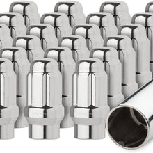 DPAccessories LCE3L6HCSCH04020 20 Chrome 12x1.5 Closed End ET Spline Tuner Lug Nuts for Aftermarket Wheels Wheel Lug Nut