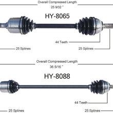 Mac Auto Parts 143035 Front CV Axle Will Fit Tiburon Elantra