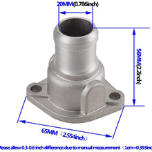 Aluminium Engine Cooling Radiator Coolant Hose Flange Fit for Audi A6 Seat Cordoba Skoda Felicia VW Jetta Santana Scirocco Passat Polo Golf Lupo Vento Corrado Transporter Caddy Addy 026121145E