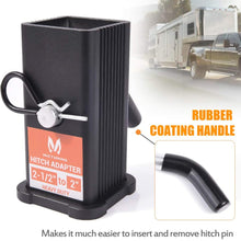 MICTUNING 2-1/2 inches Class V to 2 inches Class III and IV Trailer Hitch Receiver Adapter, 2.5 inches to 2 inches Reducer Sleeve with Hitch Pin and Clip