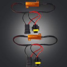 Light Load Resistor Adapter,H8/H11 50W 8 ohm LED Resistor, Led Headlight Decoder, Warning Canceller Adapter Error Free Load Resistor 2PCS