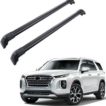 MotorFansClub Roof Rack Cross Bars Fit for Compatible with Hyundai Palisade 2019 2020 Crossbars Baggage Cargo Luggage Aluminum (2 PCS)