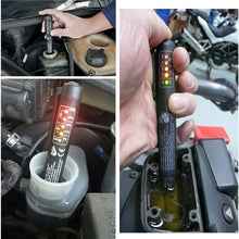 Volwco Universal Brake Fluid Tester Pen-Precision Car Brake Fluid Tester with 5 LED Indicator,Car Vehicle Auto Automotive Testing Tool for DOT3 DOT4 Brake Fluid