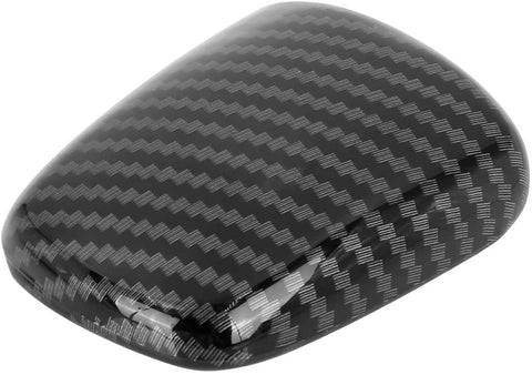 X AUTOHAUX Car Gear Shift Knob Head Cover Sticker Trim Carbon Fiber Style for Dodge Challenger Charger 2015-2019