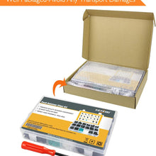 EZYKOO Push Bumper Fastener Rivet Clips with 18 Most Popular Sizes Auto Push Pin Rivets Compatible with Benz, BMW, Toyota, Honda, Subaru, Nissan, Mazda etc