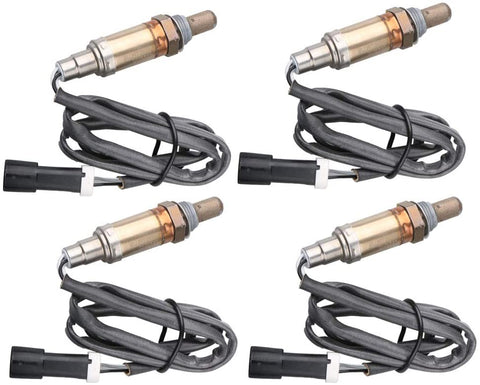 MOSTPLUS O2 Male Oxygen Sensor Up Down Stream Compatible with Ford F-150 F-250 5.4L (Set of 4) (4)