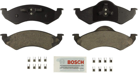 Bosch BE820H Blue Disc Brake Pad Set with Hardware for Select 2000-02 Dodge Dakota and Durango Vehicles - FRONT