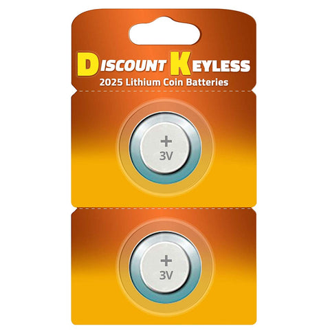 CR2025 Key Fob Remote Battery (2-Pack)