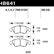 Hawk Performance HB641F.696 HPS Performance Ceramic Brake Pad