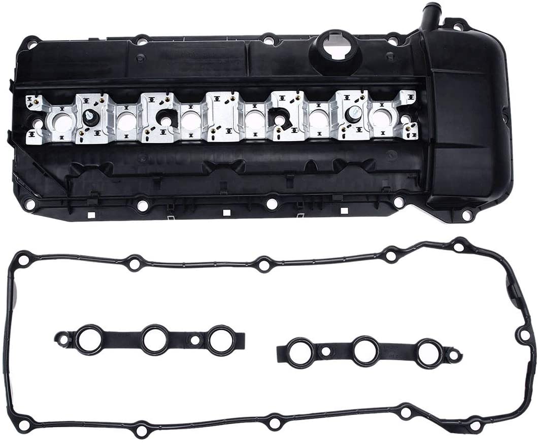 A-Premium Engine Valve Cover with Gasket & Seals Compatible with BMW E46 323i 325i 328i 330i 323Ci 325Ci 328Ci 330Ci 325xi 330xi 525i 528i 530i X5 Z3 1999-2001