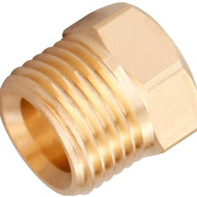 Minimprover 16 PCS Brass (Better Than Steel) Inverted Flare Brake Line Nut Fitting For 5/16" Tube (1/2"-20 Inverted Threads) For Automotive Brake Line Systems