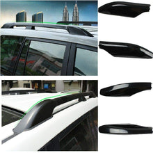 RANZHIX 4Pcs Roof Rack Cover Shell Set Black ABS Car Roof Luggage Rack Bar Rail End Cap Protective Cover Shell Fit for Toyota Land Cruiser Prado Fj120 2003-2009
