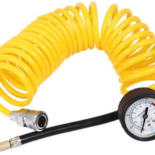 Qiilu Portable Electric Auto Car Tire Inflator Pump 150 PSI Air Compressor 12V Car Auto Pump Tire Inflator for Bike Tires, Car Tires, Athletic Balls etc