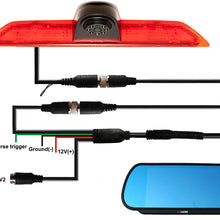 Brake Light Backup Camera f with 7 inch Clip-on Mirror Monitor ( Transit Van)