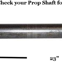 Detroit Axle - 23" Front Prop Drive Shaft w/2 CV Joints [Green Tag] - 4x4 - for 2006-2010 Jeep Commander - [2005 2006 2007 2008 2009 2010 Jeep Grand Cherokee]