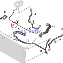 BMW Genuine Cooling System Coolant Hose Coolant Hose M235i M235iX M235i 328d 328dX 335i 335iX Hybrid 3 328dX 435i 435iX 435i 435iX 335iX 435i 435iX