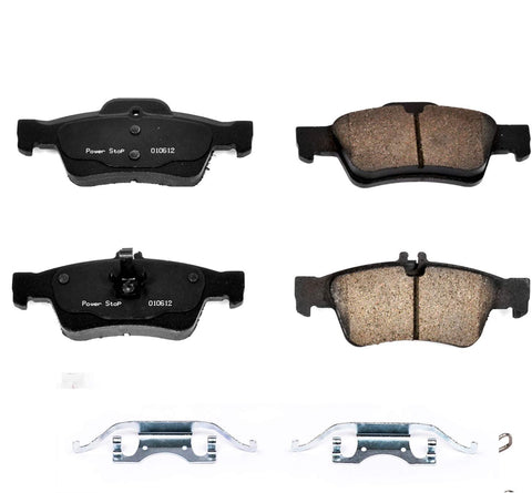 Power Stop 17-986, Z17 Rear Ceramic Brake Pads with Hardware