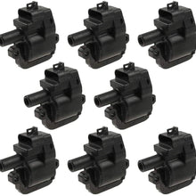 8 PCS Ignition Coil For V8 8.1L 7.4L 5.7L 98-99 P30 / 98-02 CAMARO / 97-04 CORVETTE - 98-02 FIREBIRD - 04-05 CTS - 01-02 SAVANA SIERRA 3500 SIERRA 2500 HD YUKON XL 2500-01-02 EXPRESS 3500