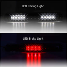 High Mount Waterproof Dual Row LED Third Light Brake Light for 1999-2006 Chevrolet Silverado/GMC Sierra GMT800 (Clear Lens)