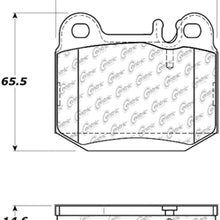 Centric Parts 102.08740 102 Series Semi Metallic Standard Brake Pad